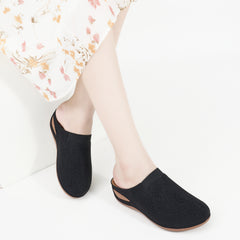 HARENC™Womens Mules Closed Toe: Comfortable Cushion Footbed Slip On Wedge Sandals - Casual Fashion Orthopedic Walking Shoes