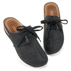 HARENC™Mules for Women Slip on Clogs Shoes Casual Summer Wedge Sandals Comfort Walking Mules