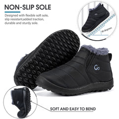 Harence Boys Girls Toddler Snow Boots Waterproof No-slip Outdoor Warm Winter Shoes for Toddler-Little Kids-Big Kids