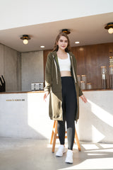 HARENC™Women's Long Hoodies Tunic Winter Fleece Jackets Knitted Casual Sweatshirt Zip Up Hoodies