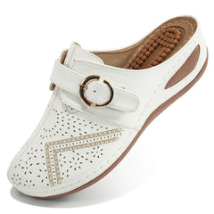 HARENC™Summer Clog with Arch Support Shoes Slip On Sandals Comfy Wedge Shoes
