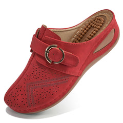 HARENC™Summer Clog with Arch Support Shoes Slip On Sandals Comfy Wedge Shoes