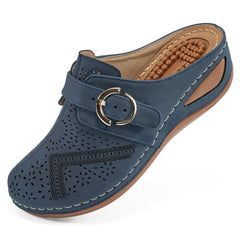 HARENC™Summer Clog with Arch Support Shoes Slip On Sandals Comfy Wedge Shoes