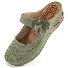 HARENC™Mules for Women Sandals Casual Summer Clog with Arch Support Cushion Footbed Slip