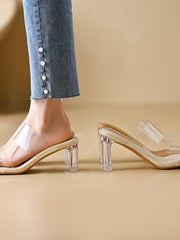 Homemade Fashion Transparent High Heels