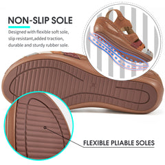 【No.10】Women's Summer Sandals Casual Bohemia Gladiator Wedge Shoes Comfortable Ankle Strap Outdoor Platform Sandals
