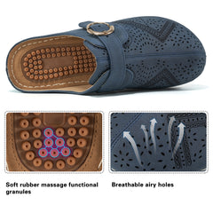 HARENC™Summer Clog with Arch Support Shoes Slip On Sandals Comfy Wedge Shoes