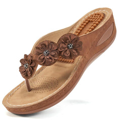 【No.6】Wedge Sandals Ladies Flip Flops Bohemian Sandals