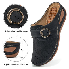 HARENC™Summer Clog with Arch Support Shoes Slip On Sandals Comfy Wedge Shoes