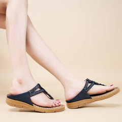 【No.3】Women's Flip Flops Comfortable Flats Sandals for Women Gladiator Bohemian Beaded Summer Shoes Outdoor Beach Clip Toe Sandal