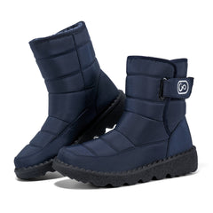 HARENC™Womens Winter Snow Boots With Warm Lining Comfortable Non Slip Ankle Booties Outdoor Waterproof Hiking Walking Platform Shoes