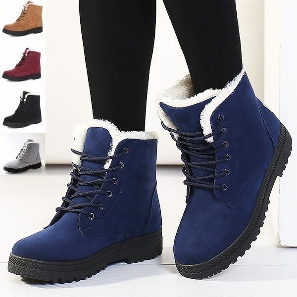 HARENC Heel With Snow Boots For Women